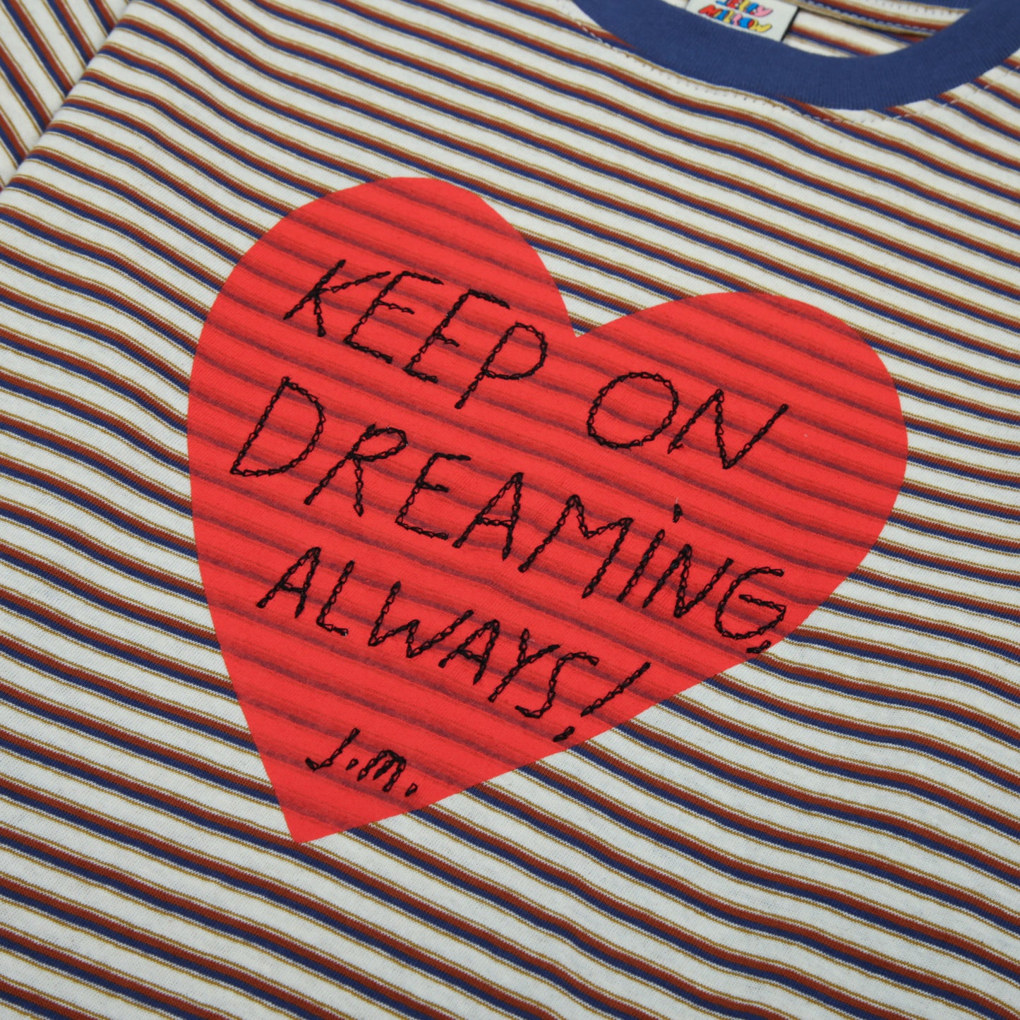 Heartchain Stripe T-shirt NAVY