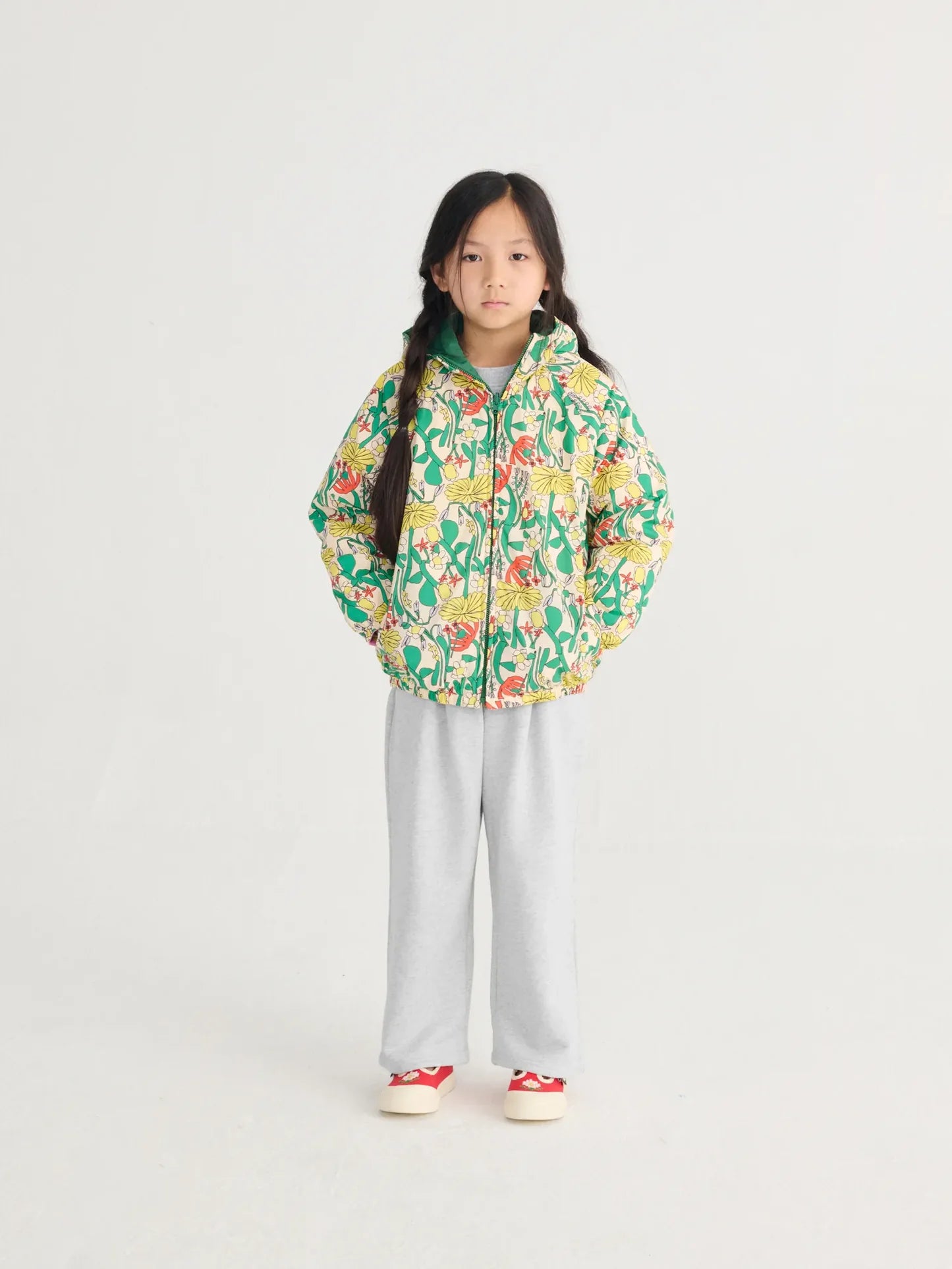 Color Herbalist all over reversible light anorak