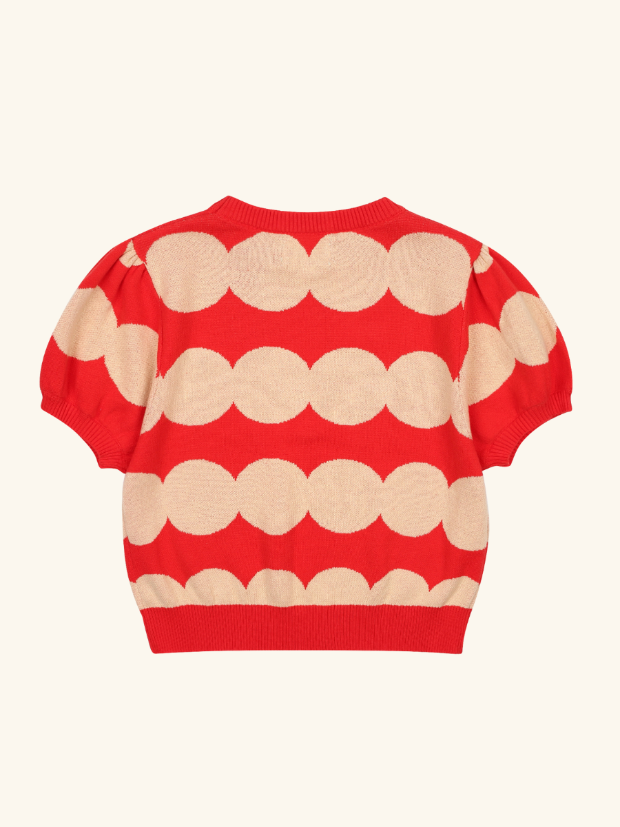 Dot Short Sleeve Knit