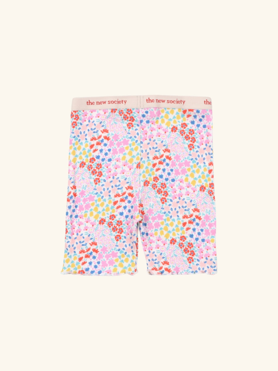 Nicolette Biker Short Anemone Print