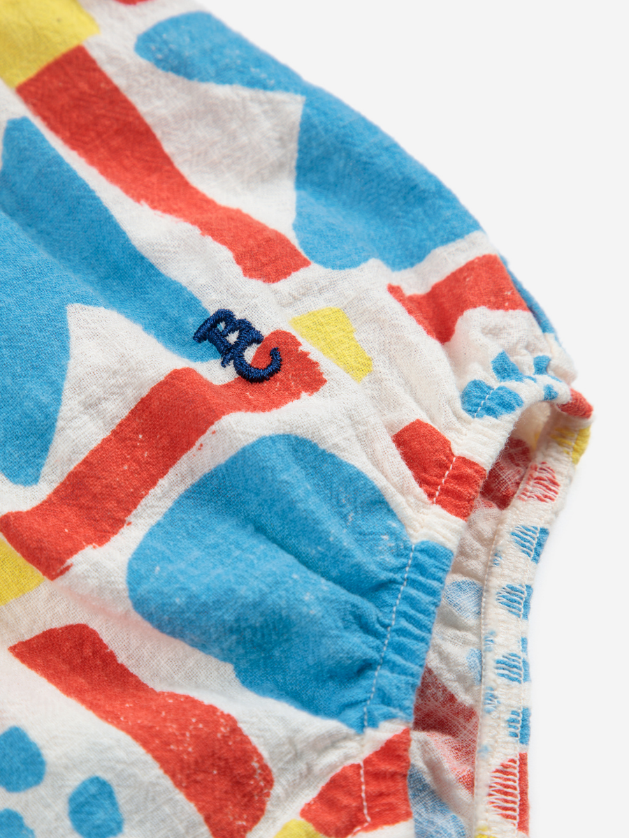 Geometric Game All Over oven romper