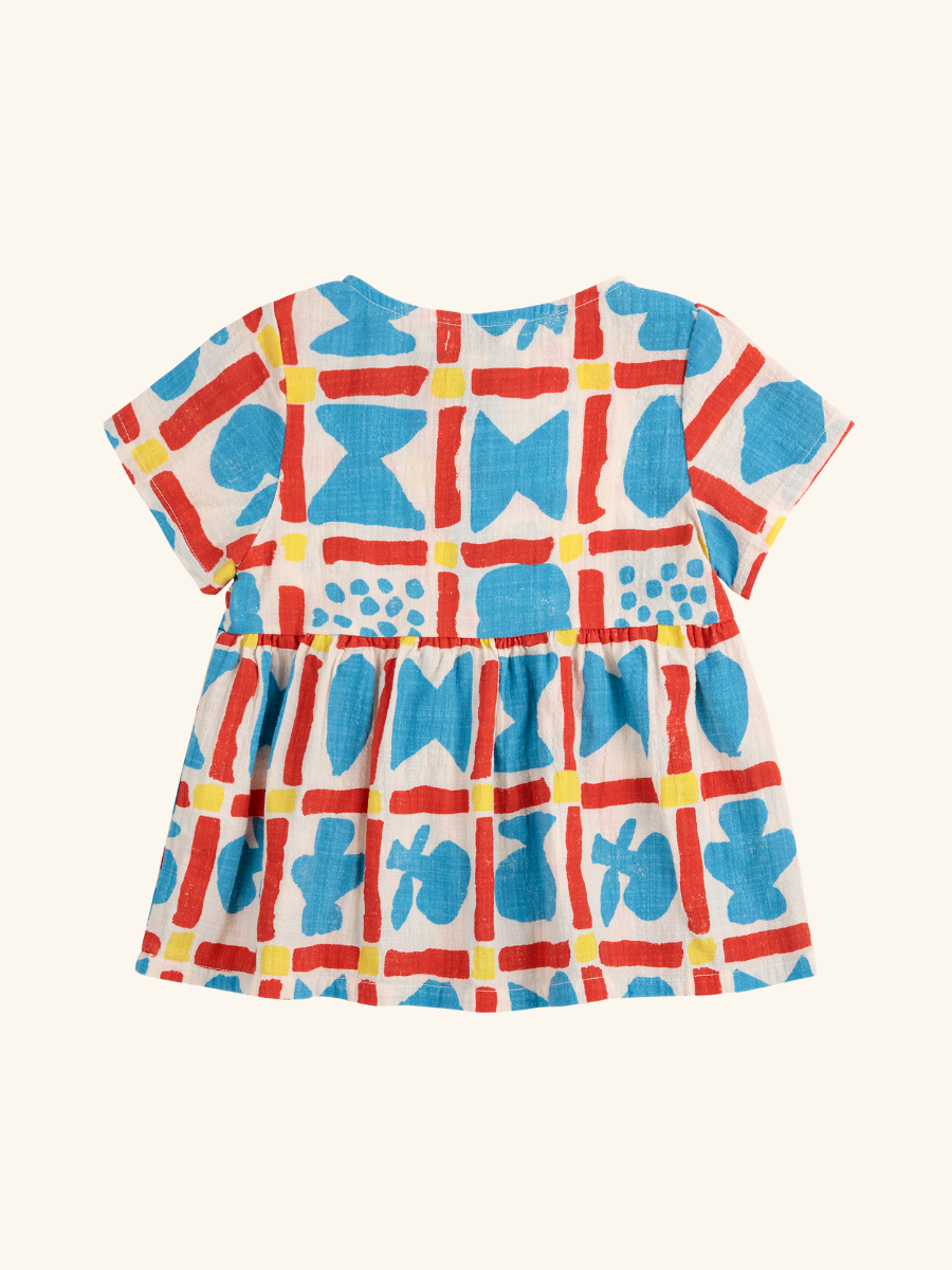 Geometric Game Woven Dress