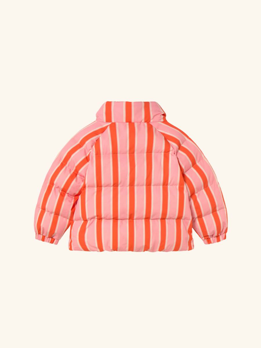 Retro Stripes Short Padded Jacket