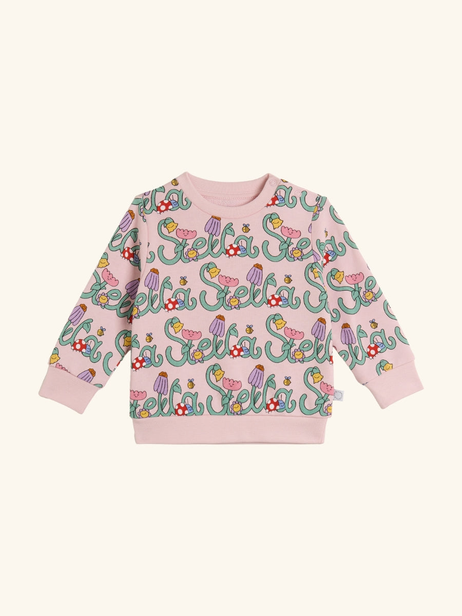 Stella Vines Fleece Pink Sweatshirt