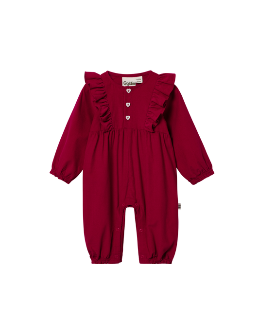 Sweet Heart Ruffle Romper
