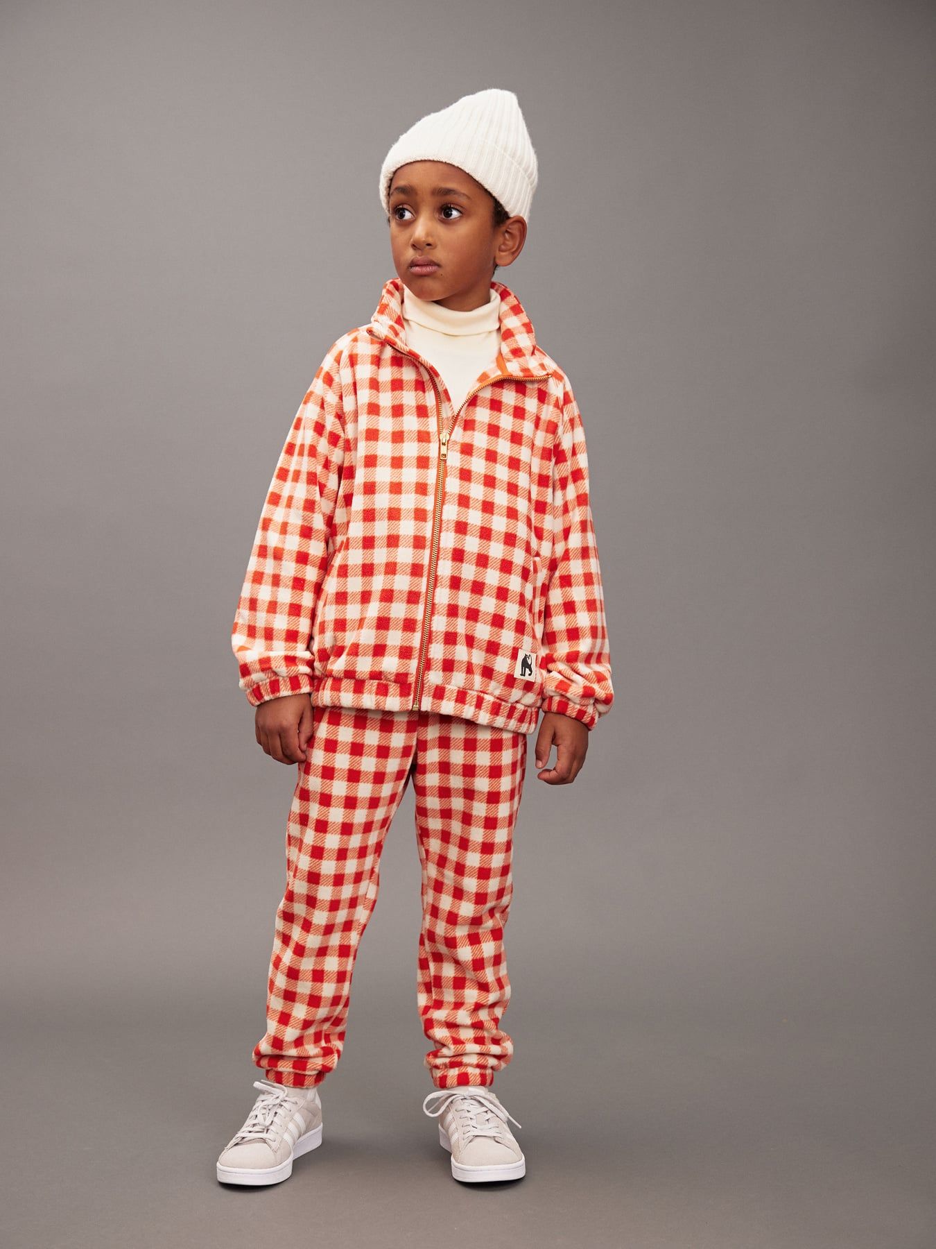 Gingham Fleece Jacket