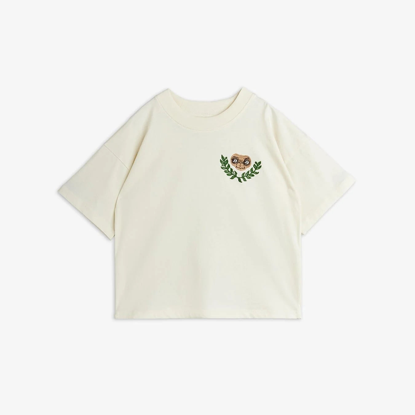 E.T. Off-White Embroidered Tee
