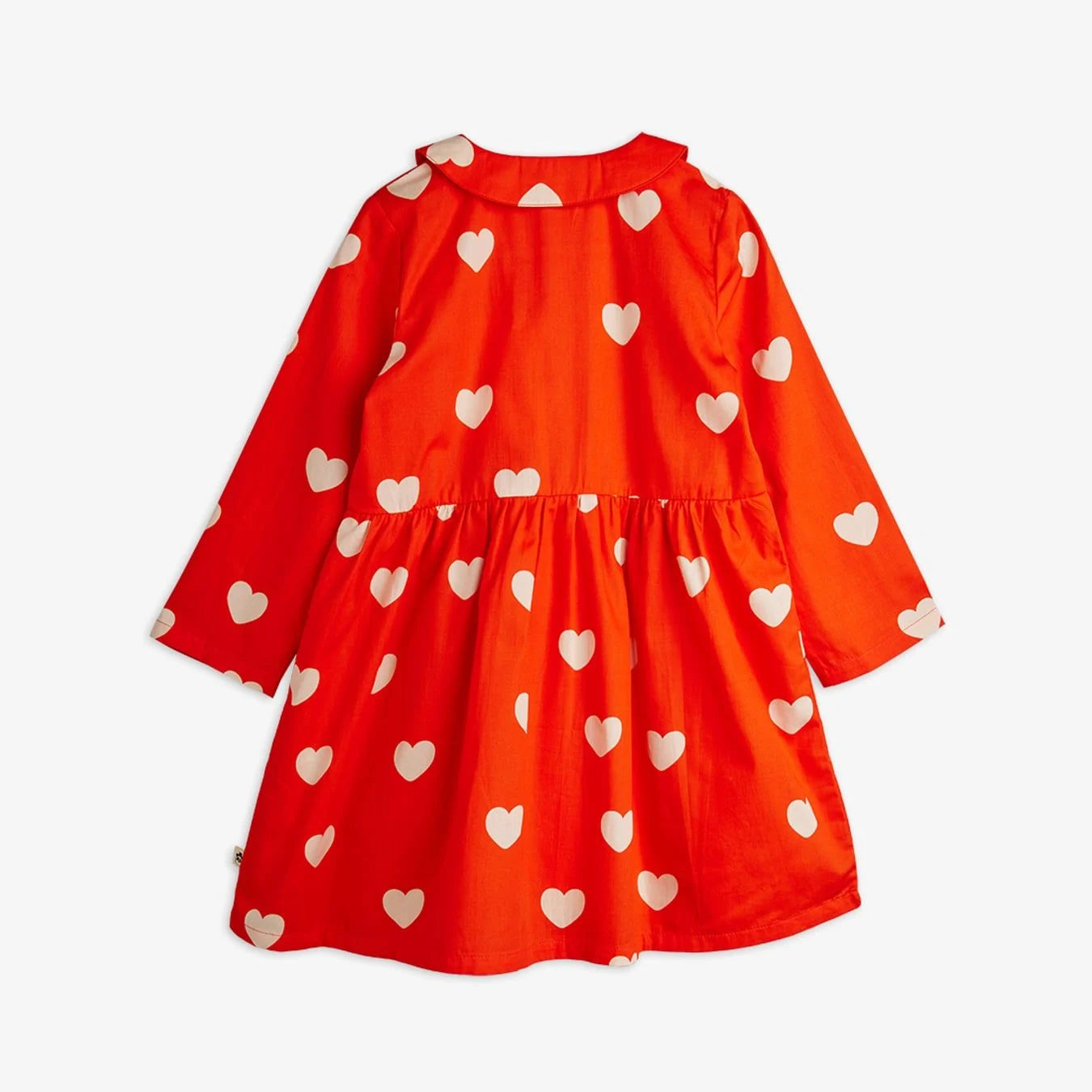 Hearts Woven Long Sleeve Dress
