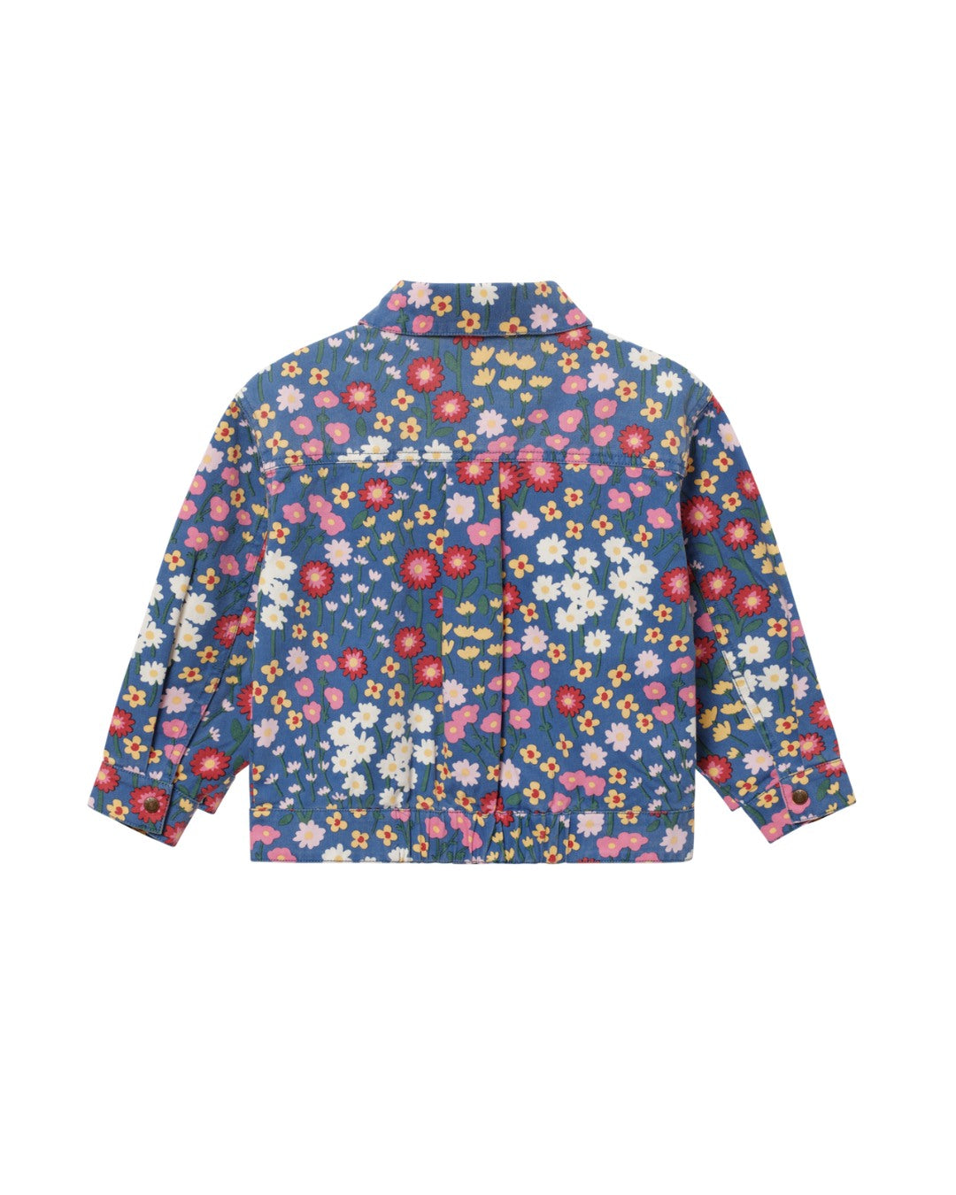 Peony Print Denim Jacket