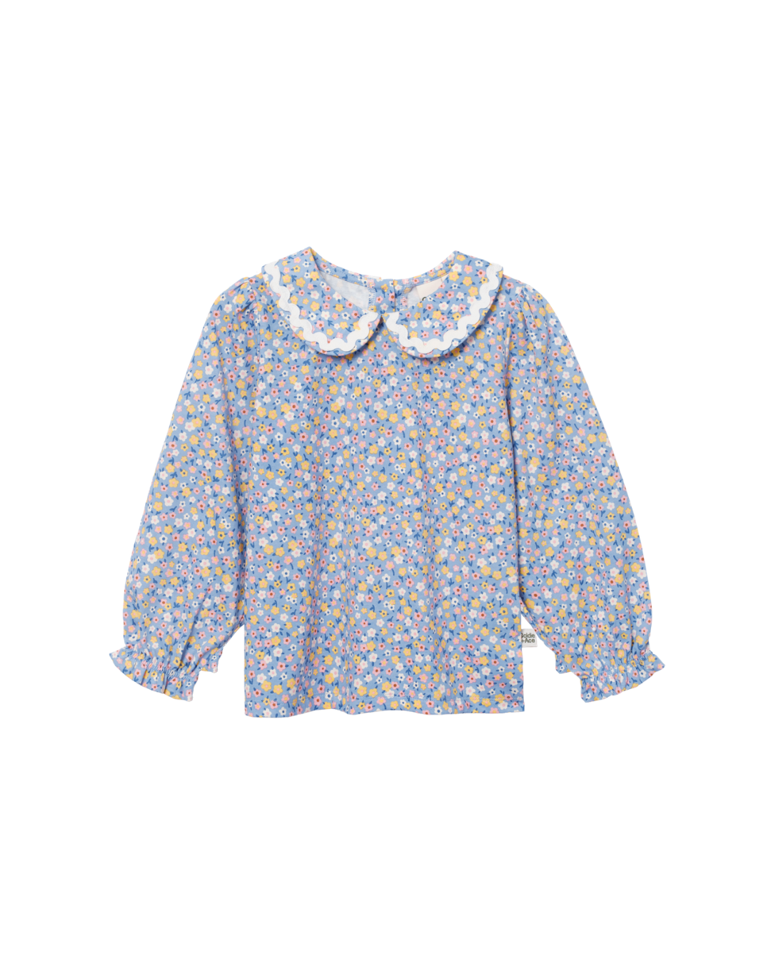 Posy Print Collar Blouse