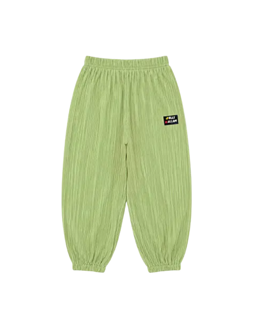 Pleats Alladdin Pants Light Green