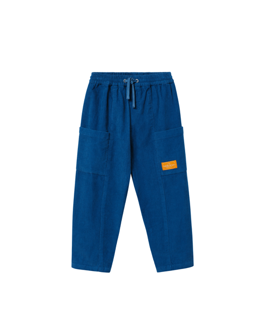 Blue Corduroy Kit Pocket Pants