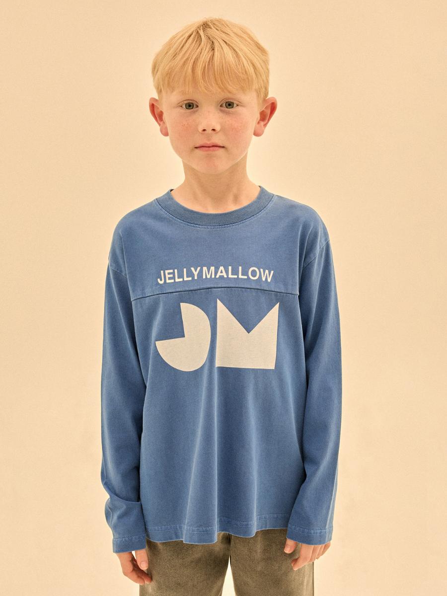 Symbol Pigment Long Sleeve T-Shirt Blue