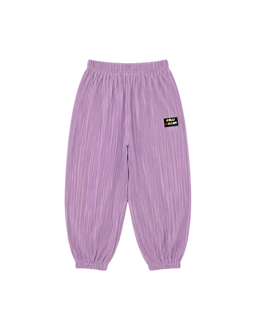 Pleats Alladdin Pants Light Purple