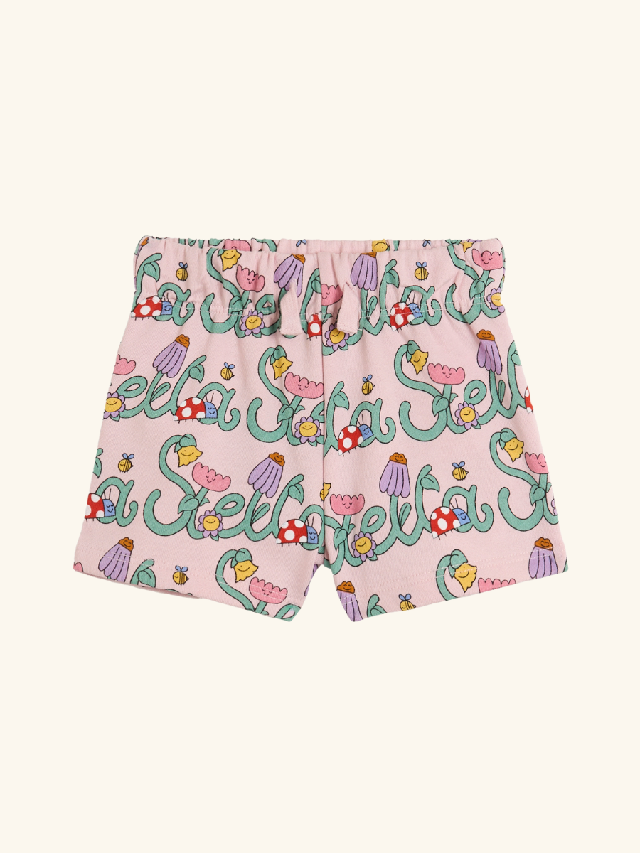 Stella Vines Pink Fleece Shorts