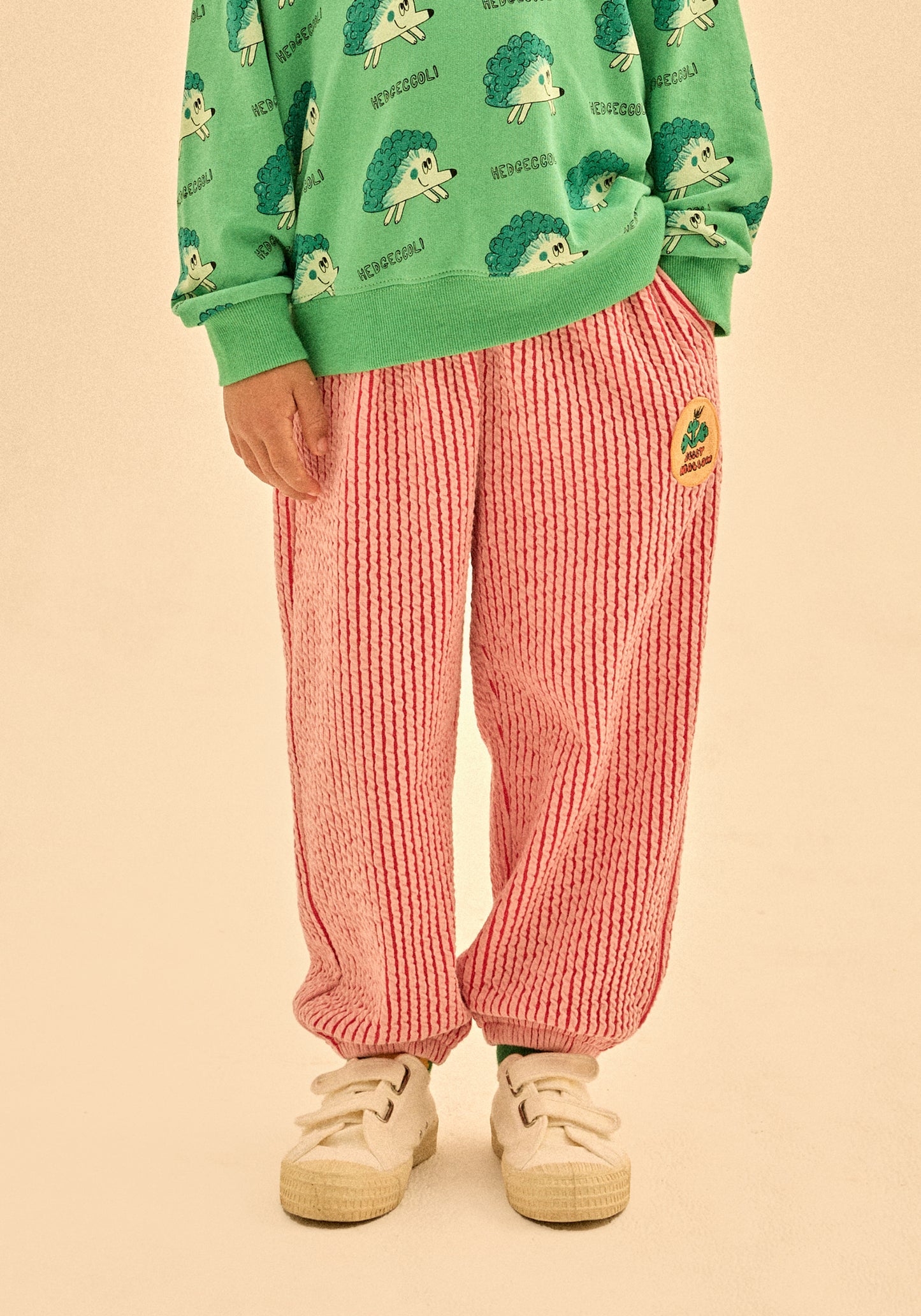 Broccoli Jacquard Aladdin Pants