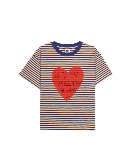 Heartchain Stripe T-shirt NAVY