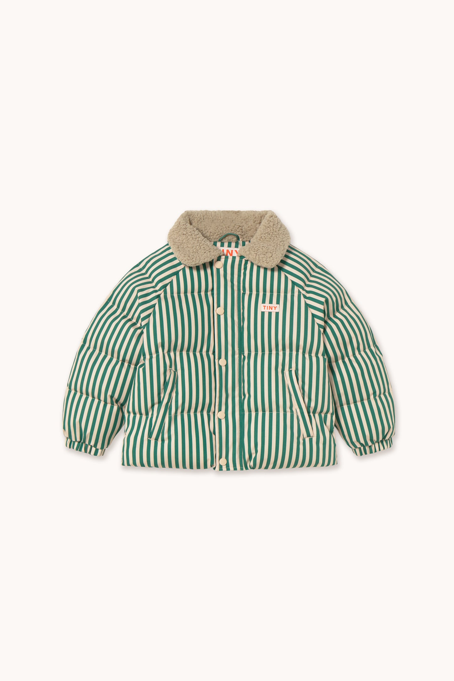 Green Stripes Padded Jacket