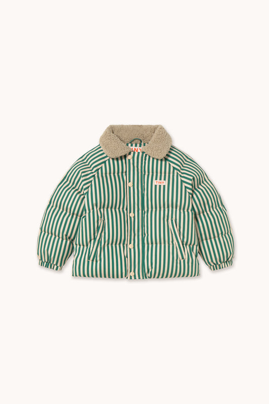 Green Stripes Padded Jacket