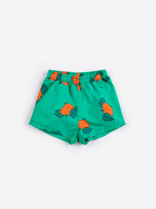 Tangerine All Over Swim Trunks