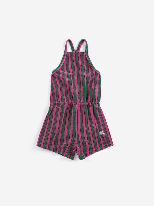 Striped Terry Cloth Playsuit