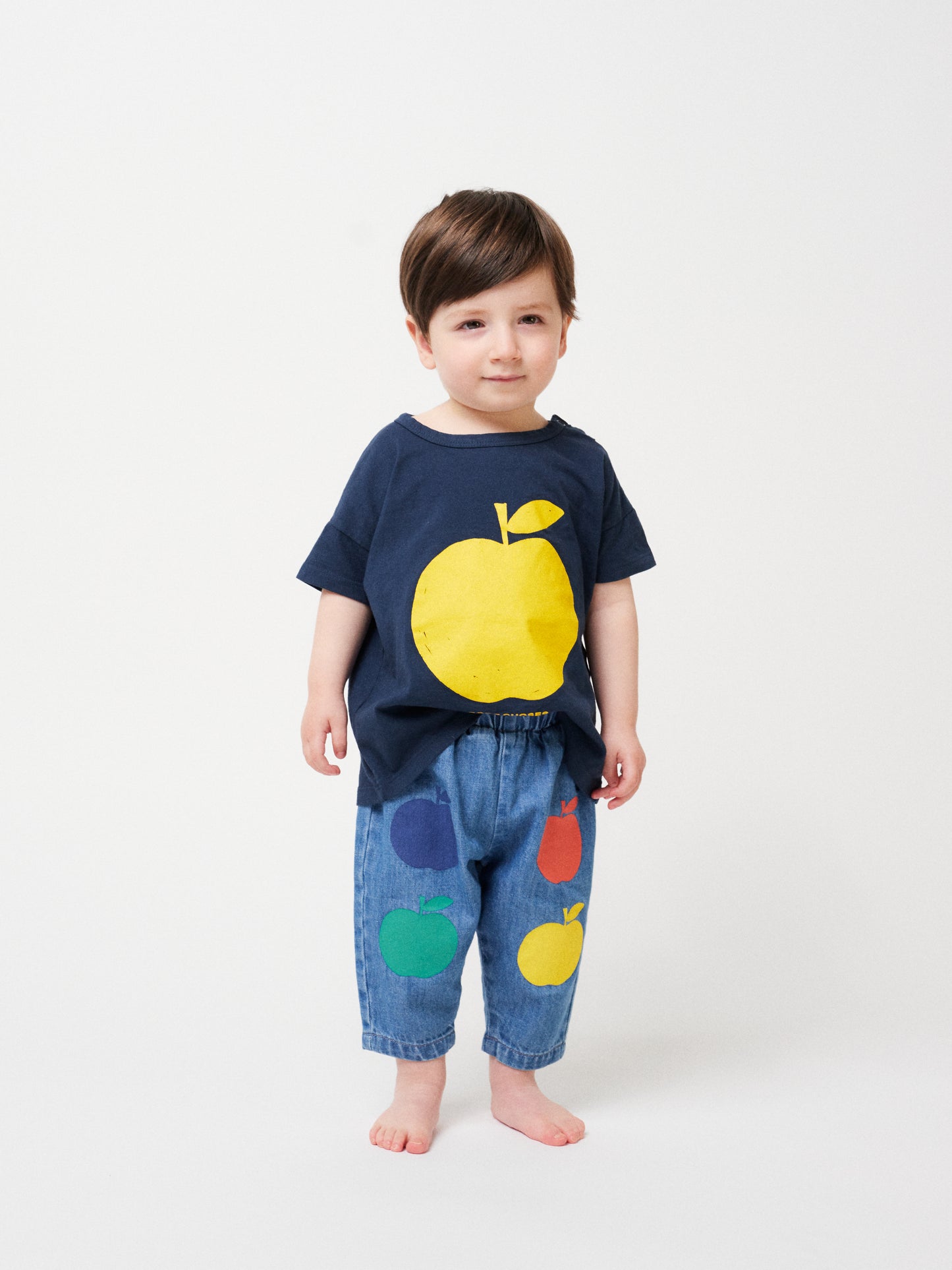Baby Poma Multicolor Denim Pants