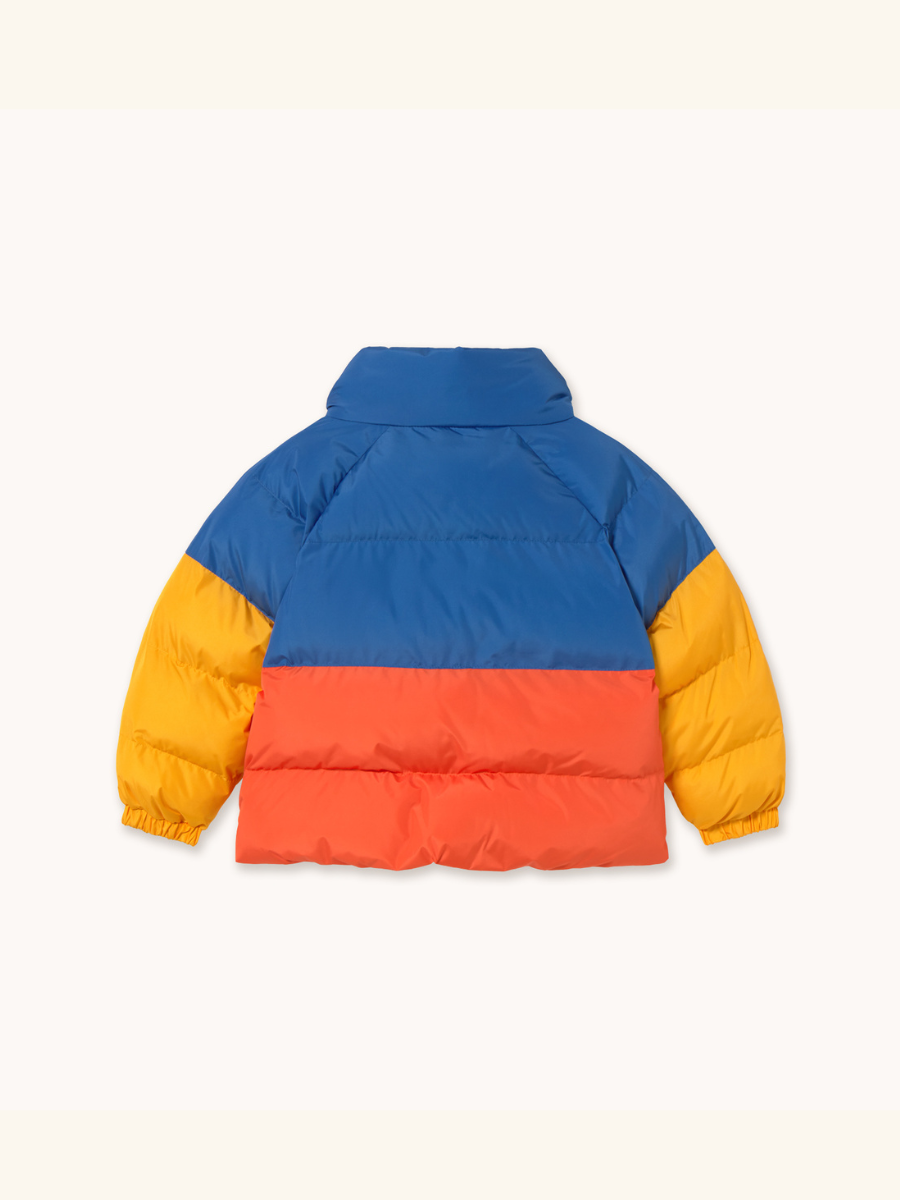 Color Block Short Padded Jacket
