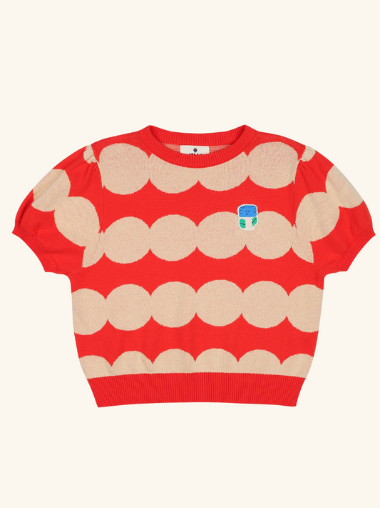 Dot Short Sleeve Knit