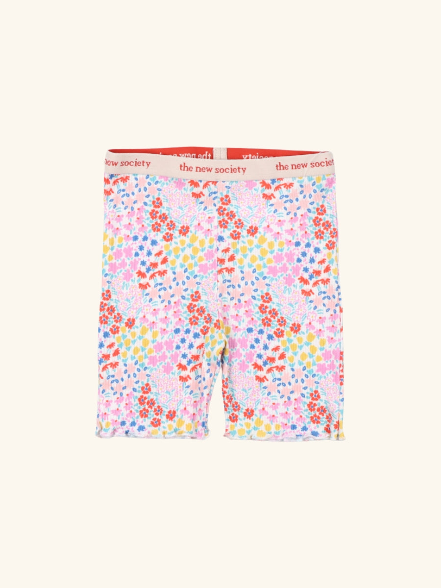 Nicolette Biker Short Anemone Print
