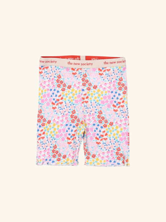 Nicolette Biker Short Anemone Print
