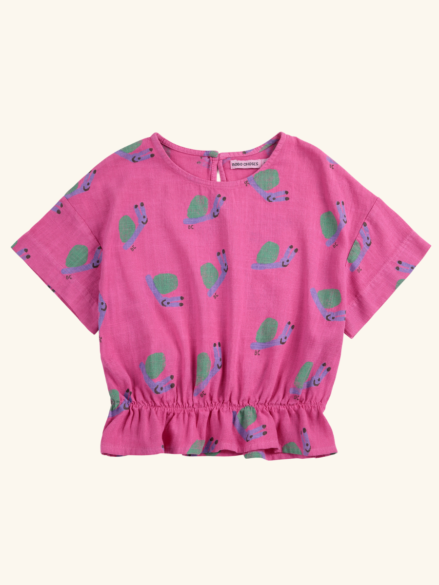 Funny Snail All Over Woven Blouse