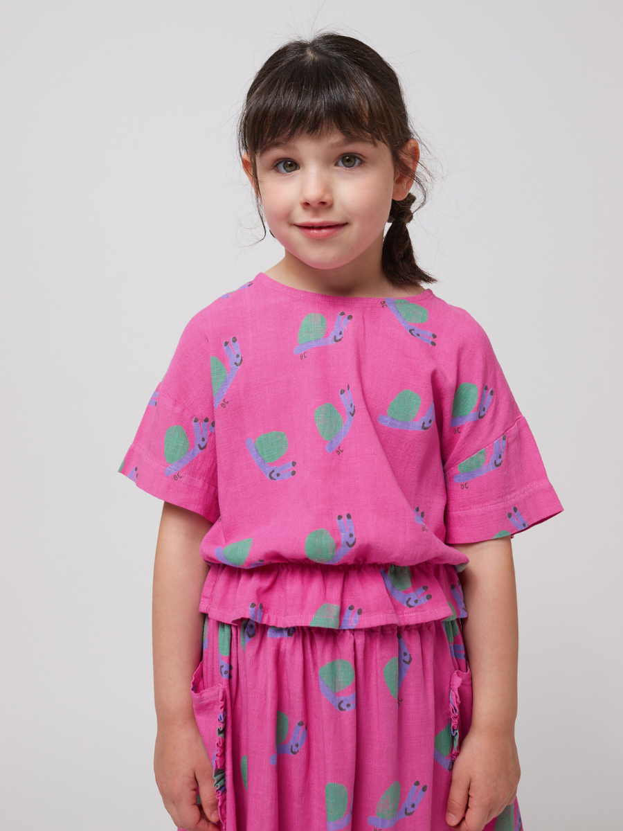 Funny Snail All Over Woven Blouse