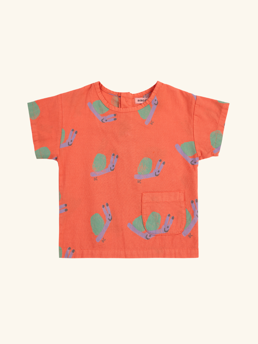 Funny Snail all over woven blouse