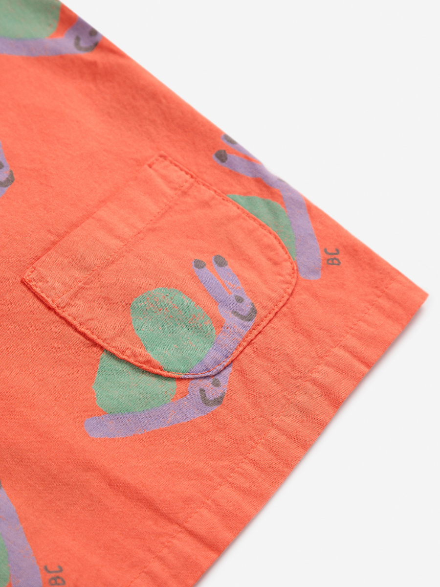 Funny Snail all over woven blouse