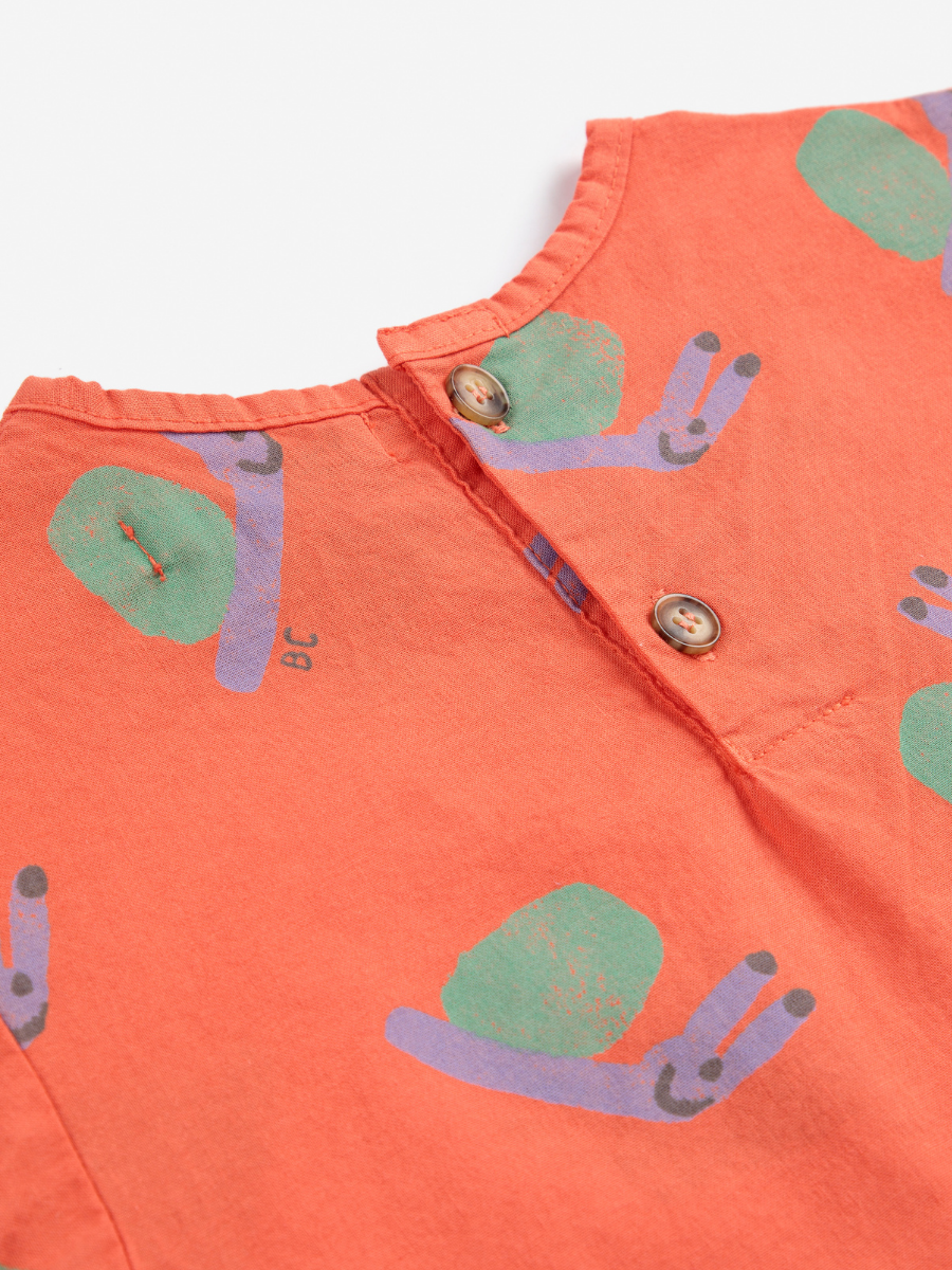 Funny Snail all over woven blouse