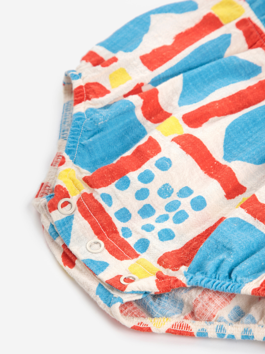 Geometric Game All Over oven romper