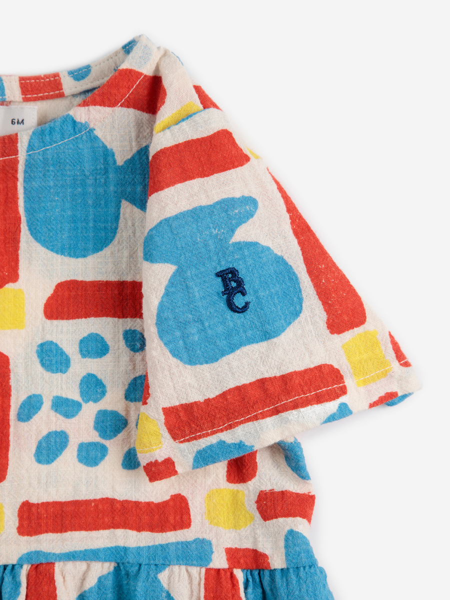 Geometric Game Woven Dress