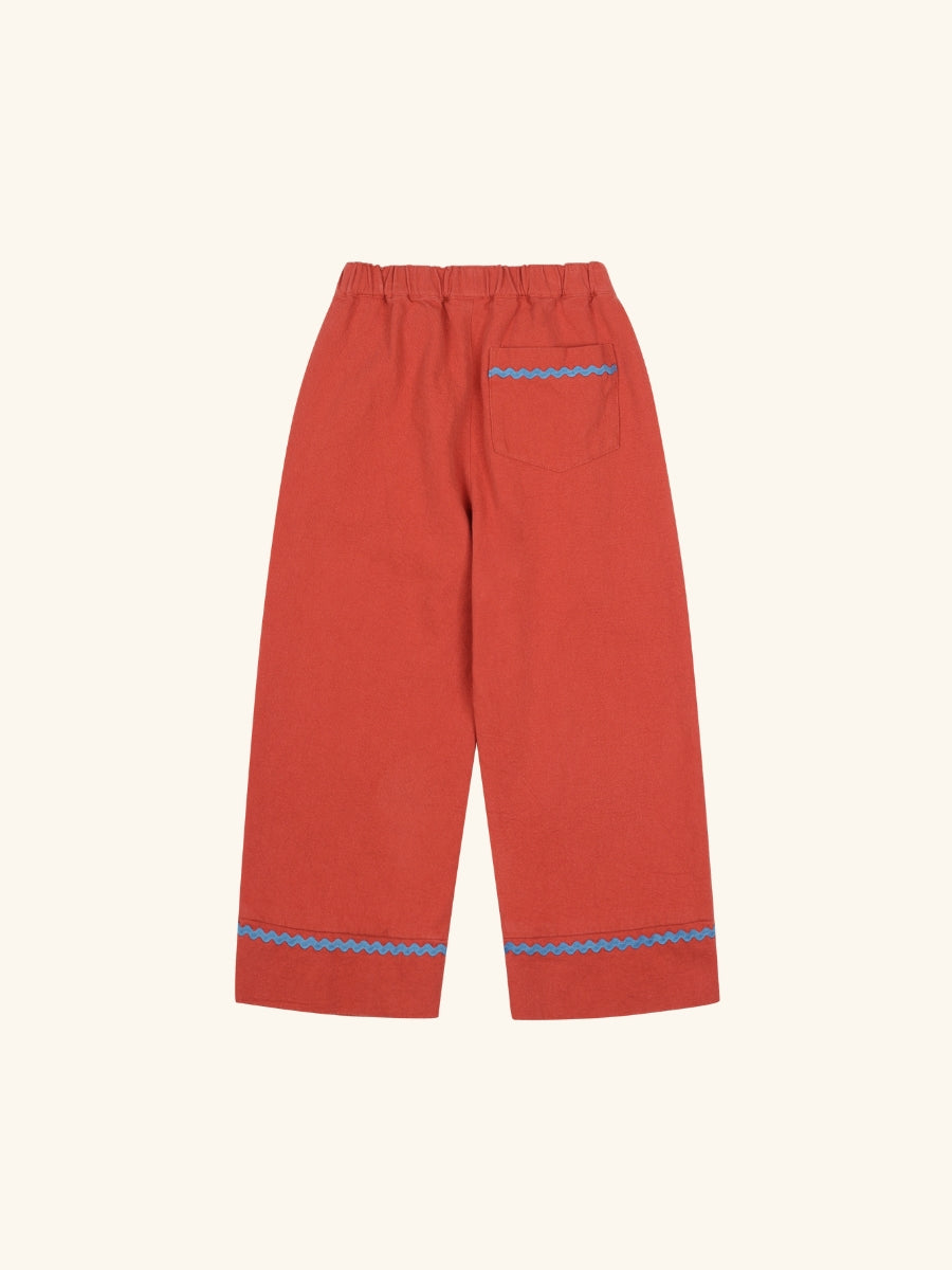 Zigzag Woven Pants Brick