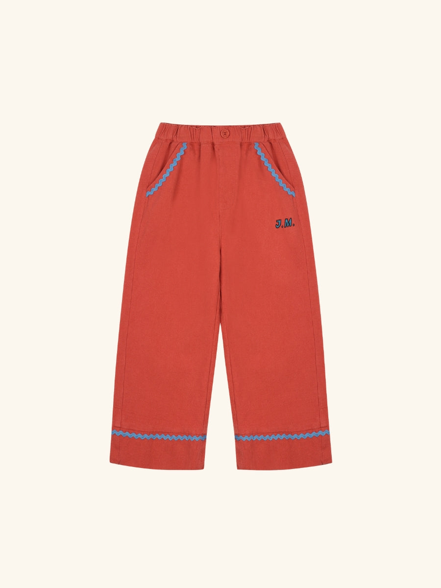 Zigzag Woven Pants Brick