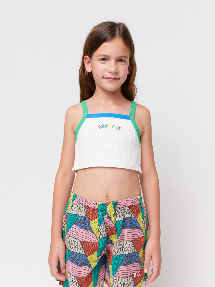 Have Fun Cropped Tank Top