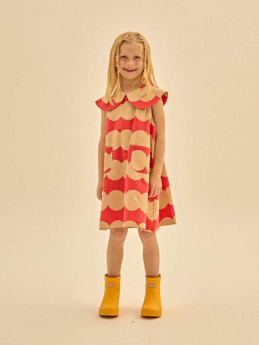 Dot Round Collar Dress