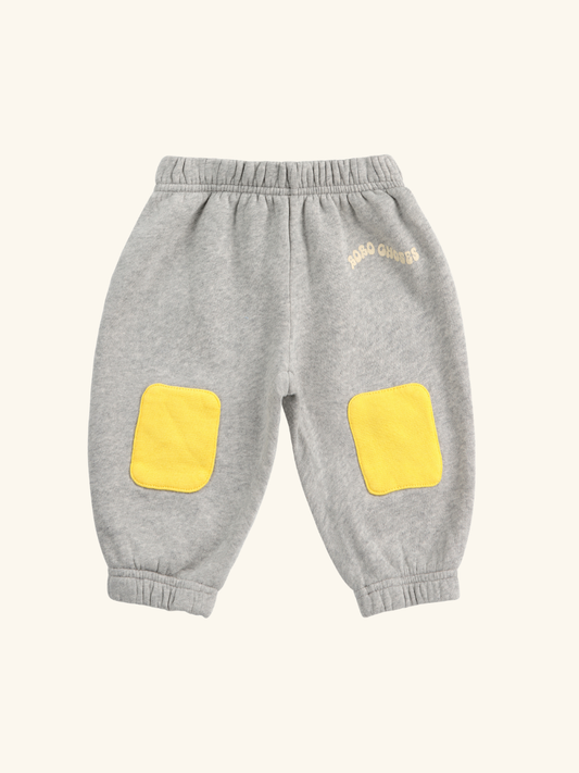 Knee patch jogging pants