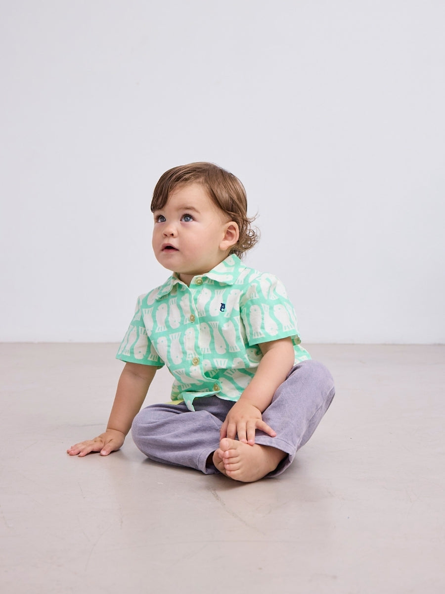 Lucky Fish all over woven shirt