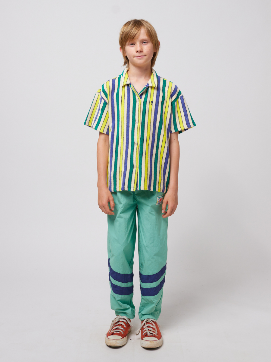 Multicolor Stripes Terry Cloth Shirt