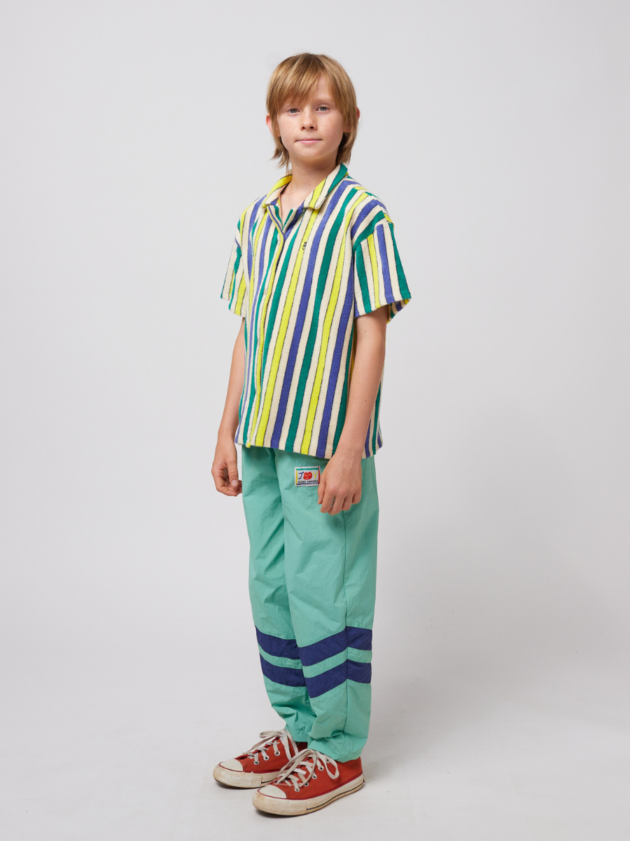 Multicolor Stripes Terry Cloth Shirt