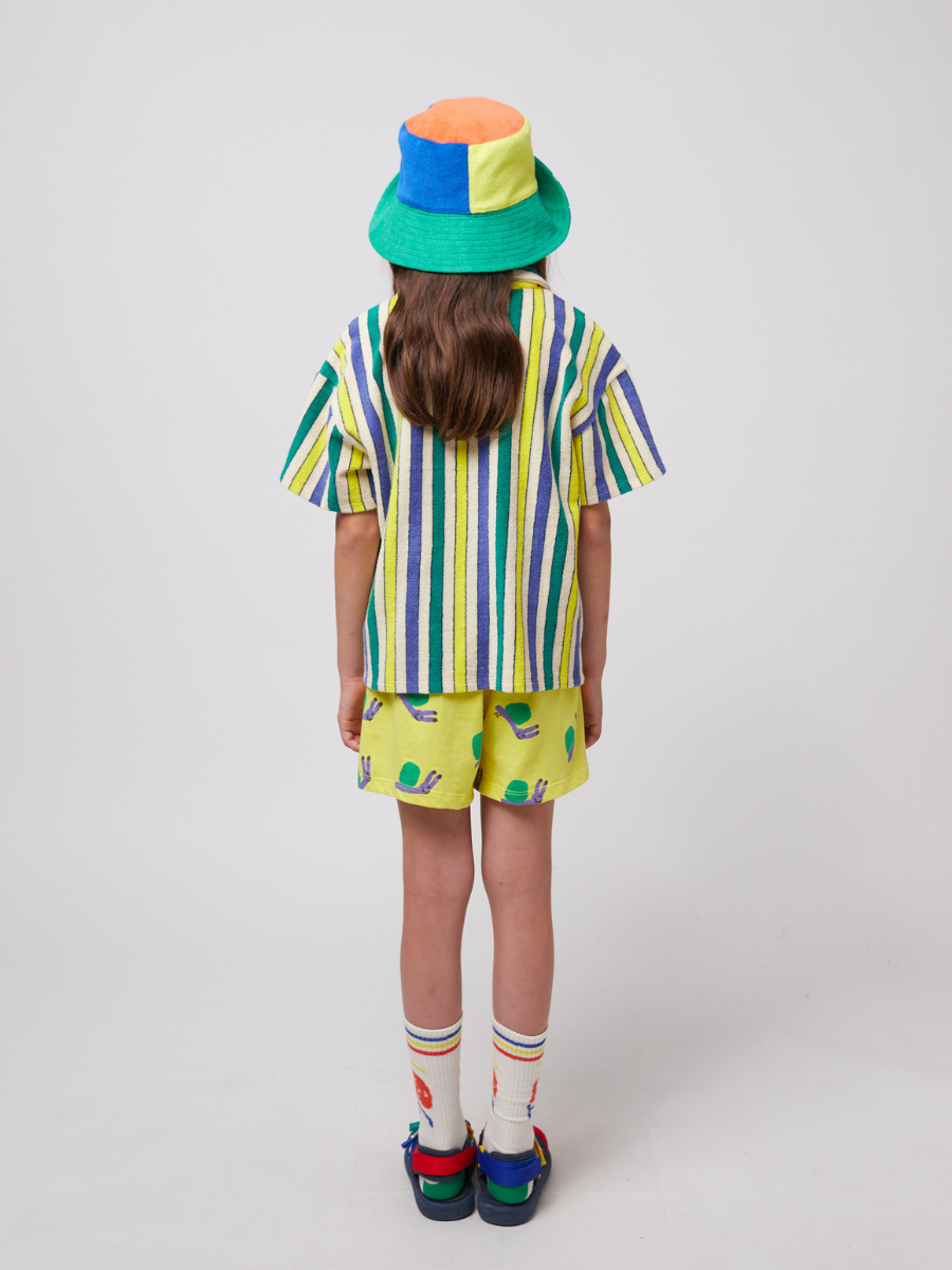 Multicolor Stripes Terry Cloth Shirt
