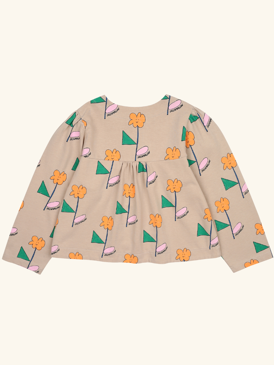 Orange Flower Cardigan