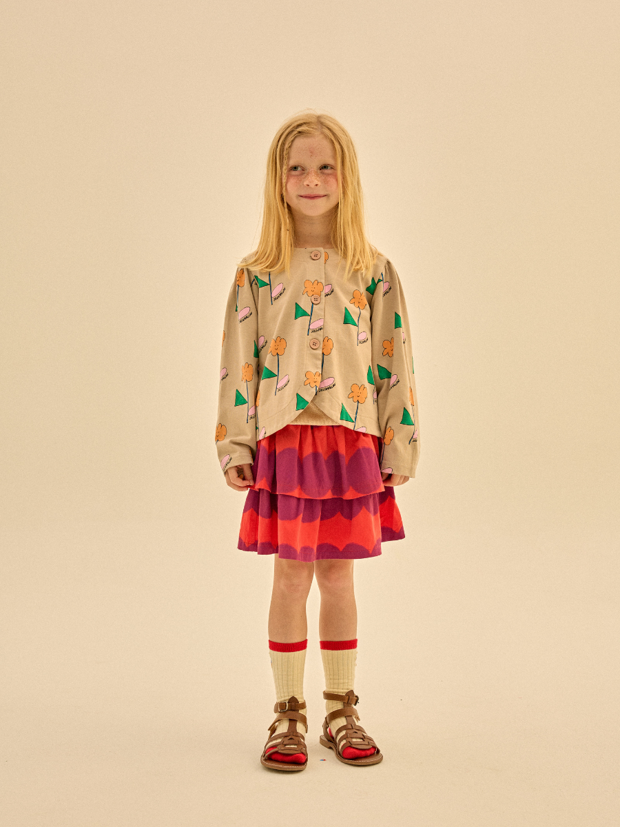 Orange Flower Cardigan