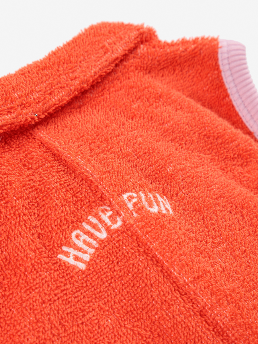 Ribbon Gift terry Towel Playsuit