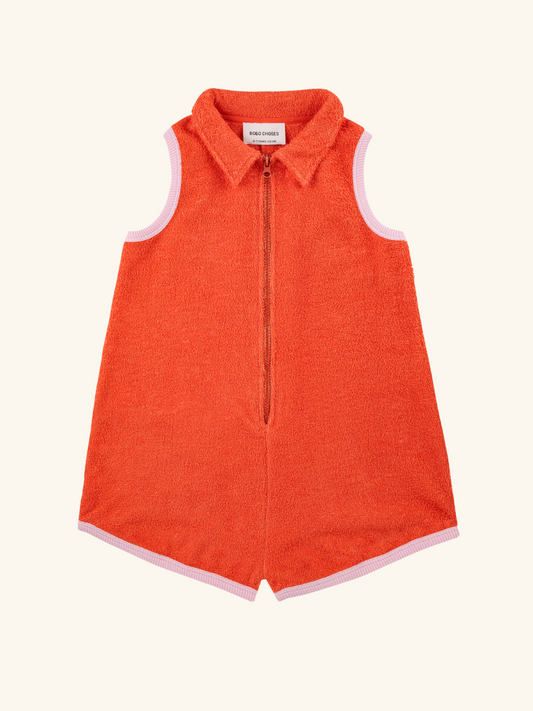 Ribbon Gift terry Towel Playsuit